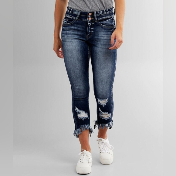 Denim - KANCAN Signature Mid-Rise Ankle Skinny Jean